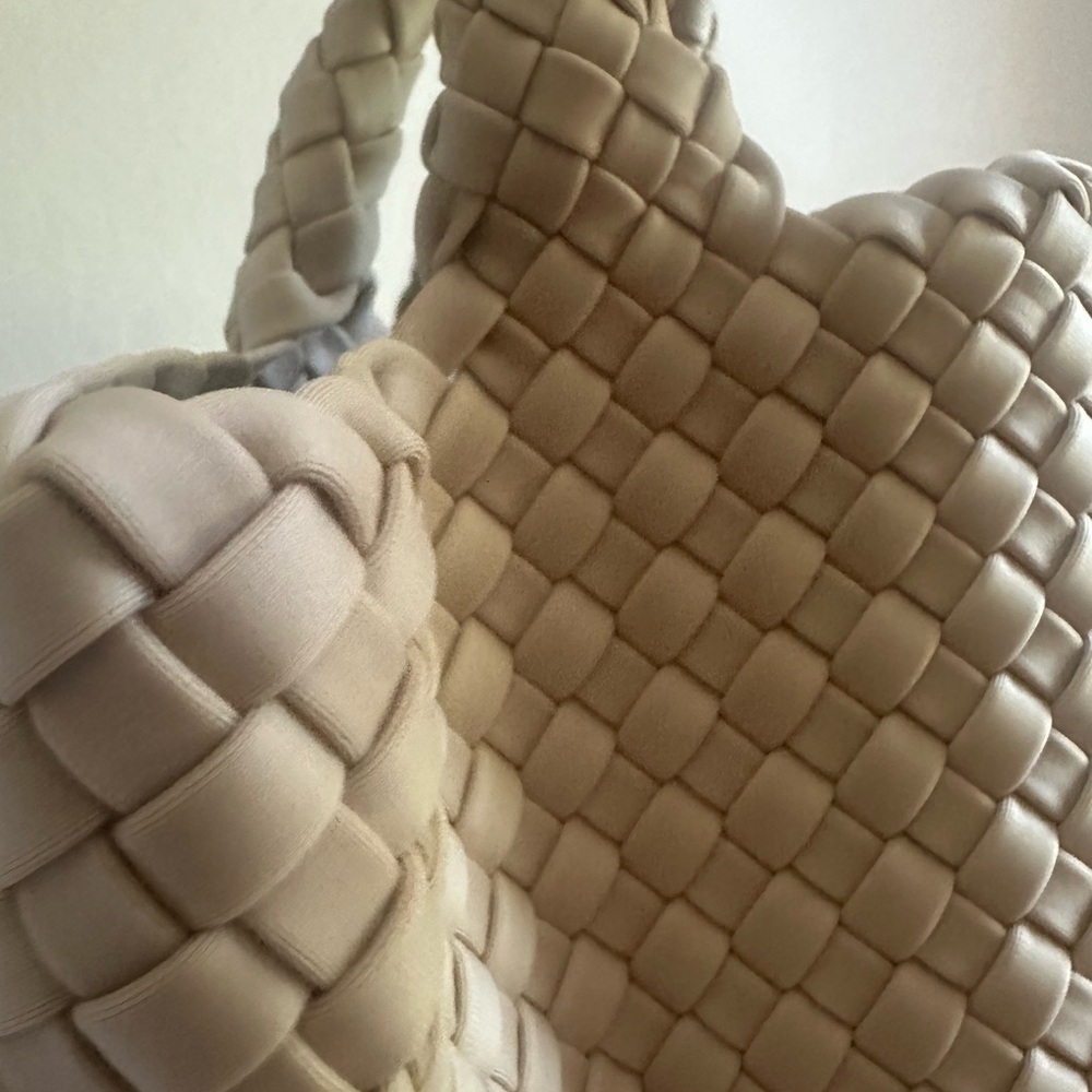 Naghedi Cream Woven Tote Bag - Size Small - Picture 9 of 11